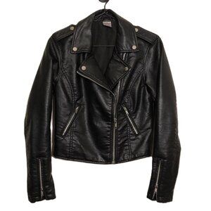 No Boundaries Faux Leather Jacket - Size XS(1) - Kpop vibes!